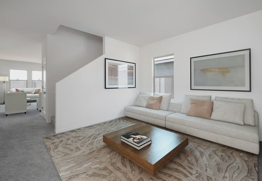Furnished interior in a model home at Laveen Farms in Phoenix (Image 4).