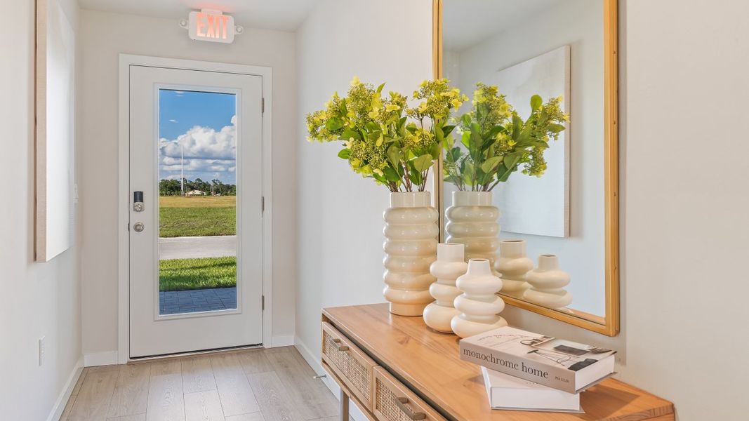 Furnished interior in a model home at Cape Coral Water & Sewer in Cape Coral (Image 26).