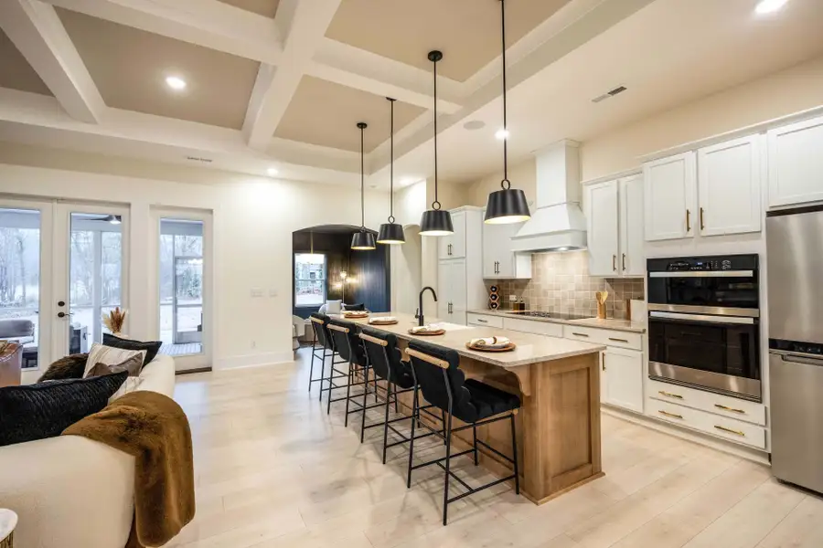 Furnished interior in a model home at Huntington Hills in Lincolnton (Image 5).