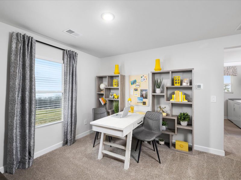 Furnished interior in a model home at The Farm at Wells Creek - Heritage Collection in Gray Court (Image 3). Furnished interior in a model home at The Farm at Wells Creek - Heritage Collection in Gray Court (Image 3).