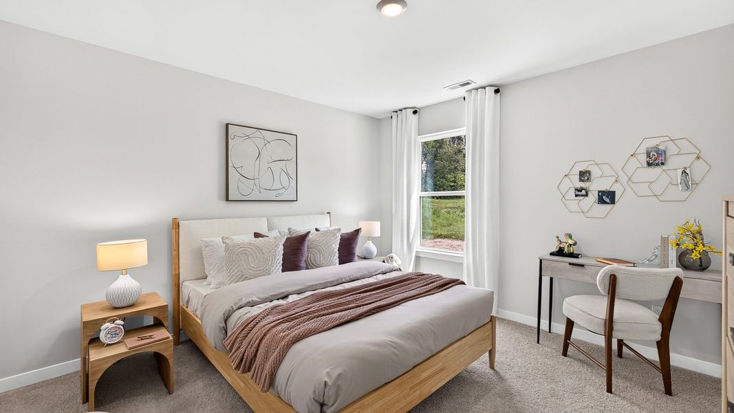 Furnished interior in a model home at Logan Farms in Mooresville (Image 36).