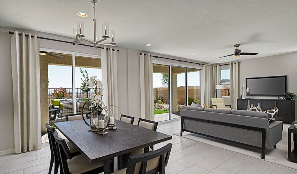 Furnished interior in a model home at Paint Brush Hills in Peyton (Image 40).