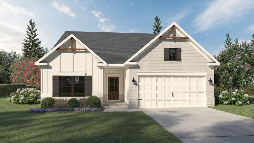 Front exterior of a home in the Pevensie Manor community, located in Powder Springs, GA (Image 9).