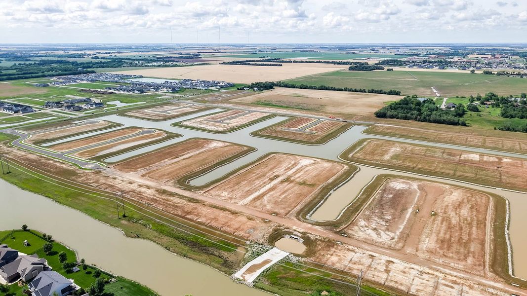 Site preparation and early development at The Courtyards at Waterford Reserve in Maize, KS (Image 22).