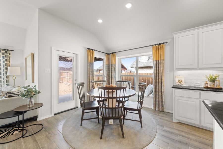 Furnished interior in a model home at Hulen Trails in Fort Worth (Image 8).