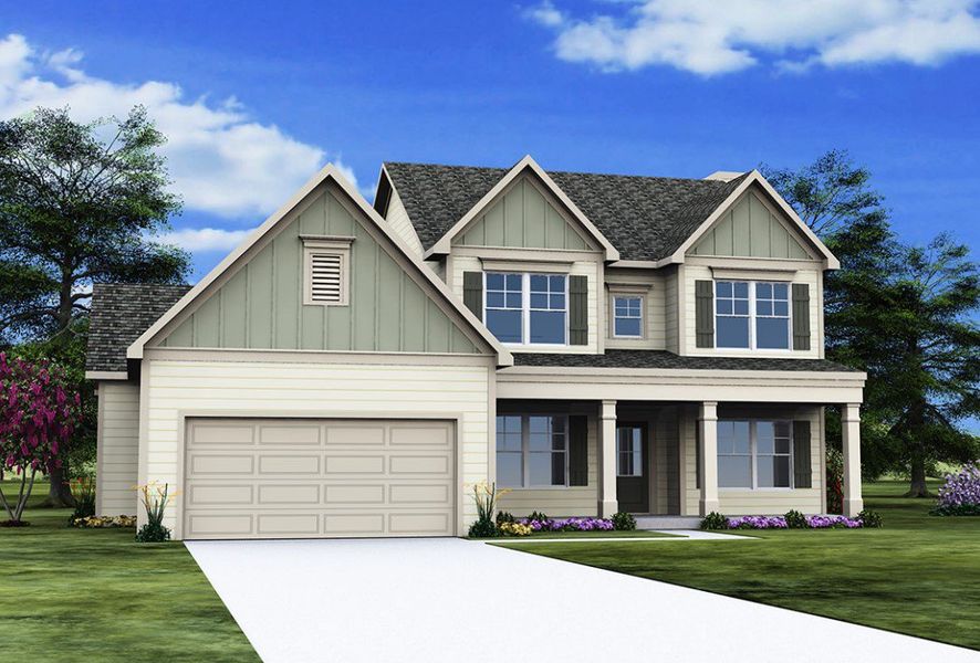 Front exterior of a home in the Twelve Parks community, located in Sharpsburg, GA (Image 4).