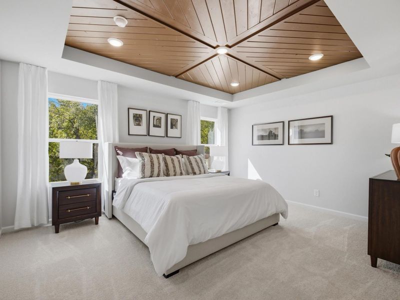 Furnished interior in a model home at Greene Farm in Cartersville (Image 10).