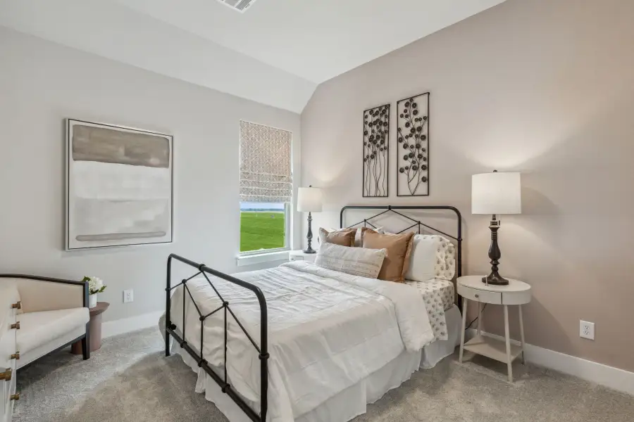 Furnished interior in a model home at Ellis Ranch Manors in Waxahachie (Image 17).