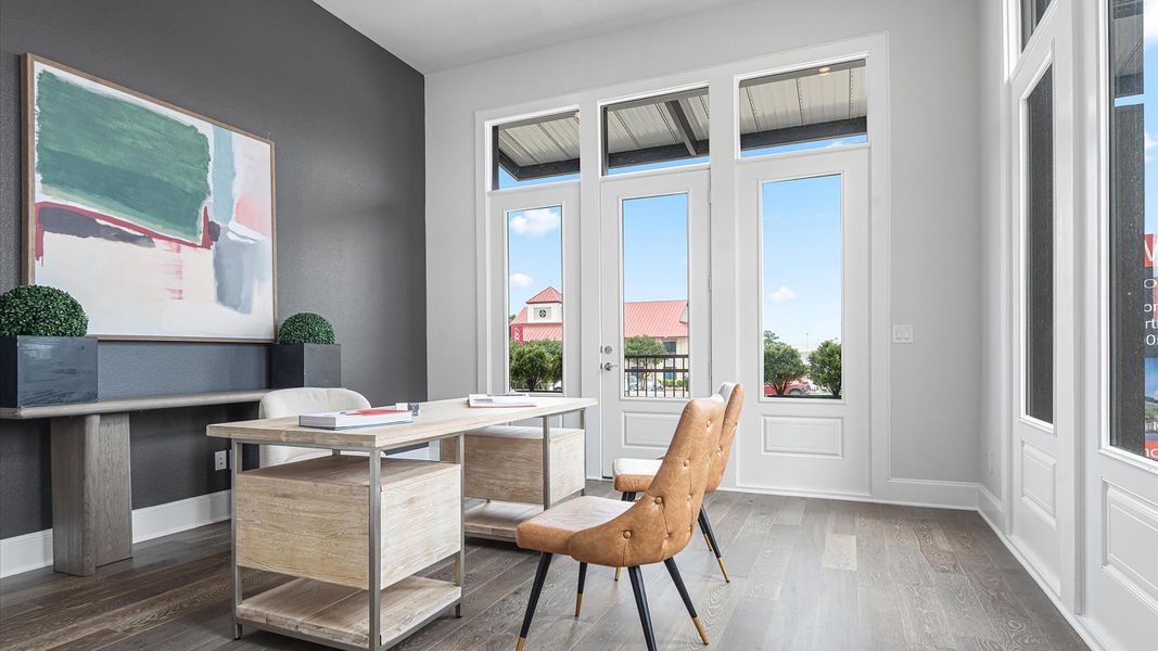 Furnished interior in a model home at Addison Grove in Addison (Image 25).