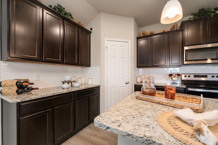 Furnished interior in a model home at Clayton Ranch in Copperas Cove (Image 14). Furnished interior in a model home at Clayton Ranch in Copperas Cove (Image 14).