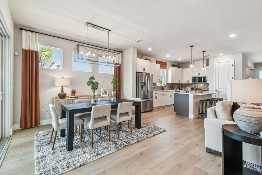 Furnished interior in a model home at SeaFlower – Bungalow Homes in Bradenton (Image 9).