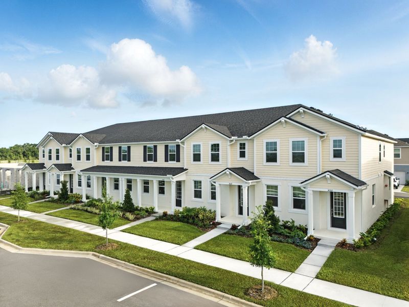 Front exterior of a home in the Meadowlark Landing community, located in Apopka, FL (Image 6).