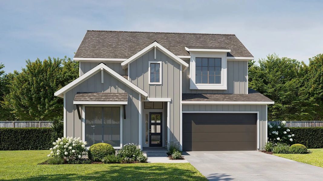 Front exterior of a home in the Hyland Trail 50' community, located in Green Cove Springs, FL (Image 4).