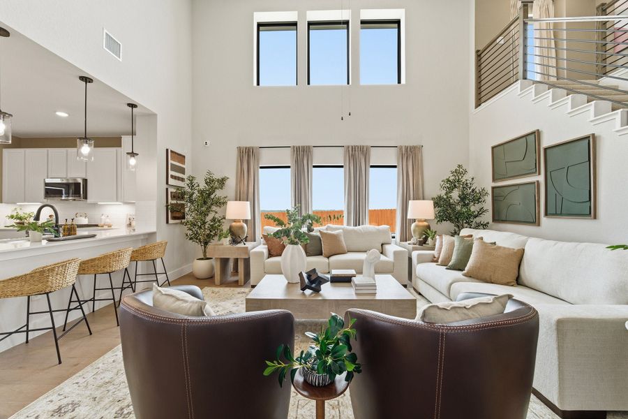 Furnished interior in a model home at Morgan Meadows in San Antonio (Image 24). Furnished interior in a model home at Morgan Meadows in San Antonio (Image 24).