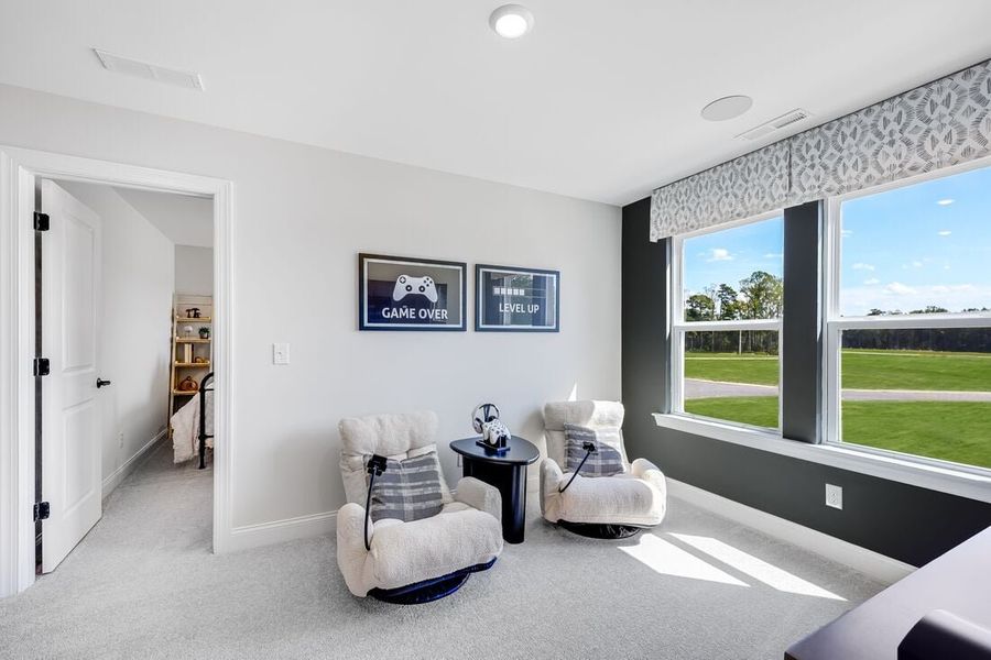 Furnished interior in a model home at Eagle Trace in Wendell (Image 52). Furnished interior in a model home at Eagle Trace in Wendell (Image 52).
