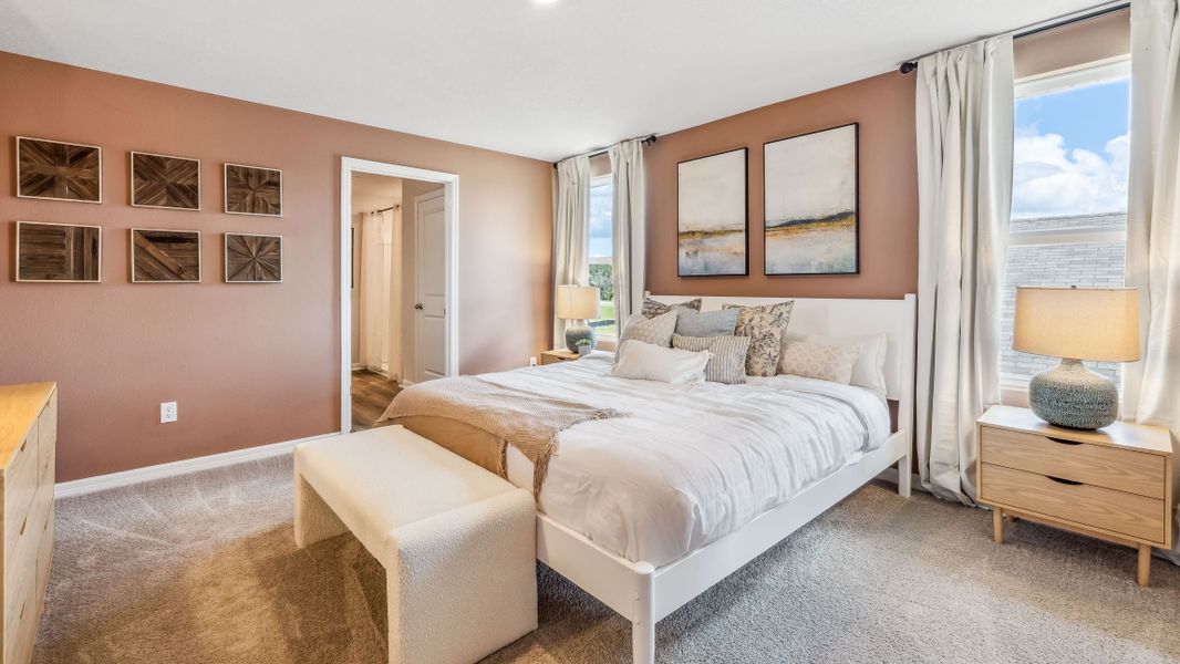 Furnished interior in a model home at Bella Lago in Parrish (Image 23).