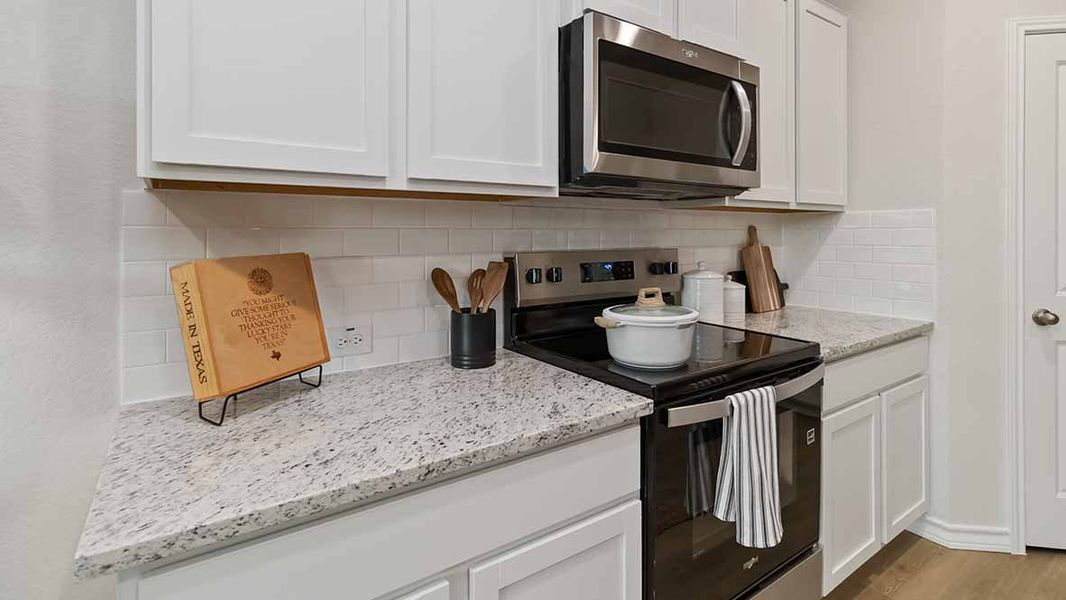 Furnished interior in a model home at The Birch at Spencer Ranch in Boerne (Image 15).