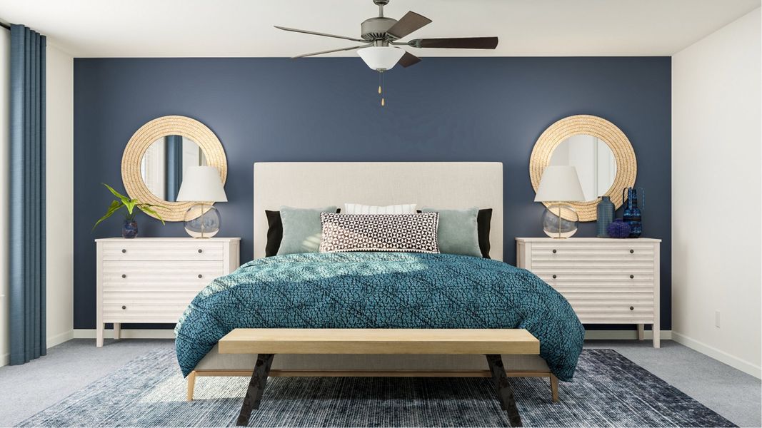 Furnished interior in a model home at Abbott Square: The Executives in Zephyrhills (Image 14). Furnished interior in a model home at Abbott Square: The Executives in Zephyrhills (Image 14).