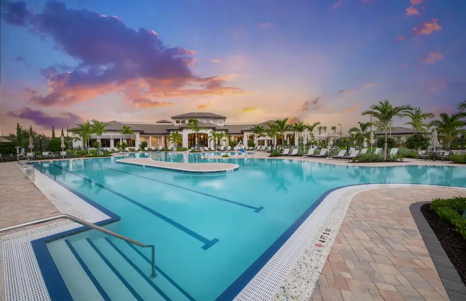 Amenity in resort lifestyle community with modern homes for sale