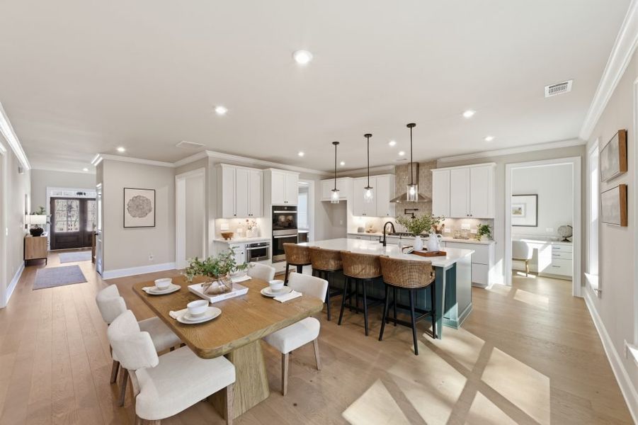 Furnished interior in a model home at Ford Landing in Acworth (Image 9).