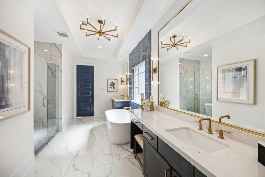 Furnished interior in a model home at Candela South - 50' in Richmond (Image 25).