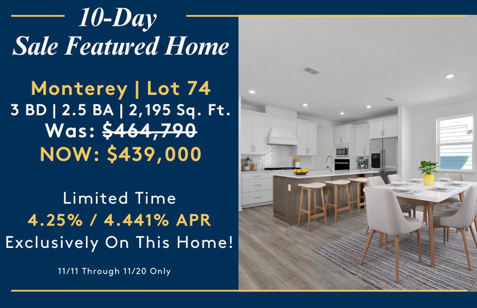 10-Day Sale Featured Home!