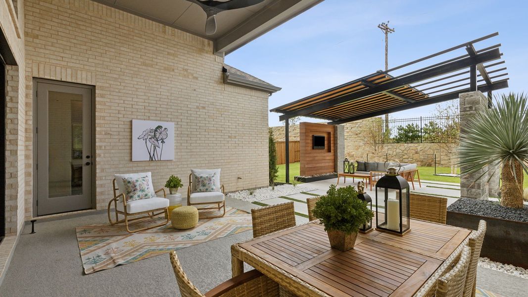 Exterior details of a home in Windsong Ranch 71' Series, Prosper (Image 8).
