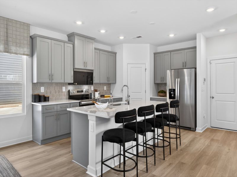 Furnished interior in a model home at Nolen Farm in Gastonia (Image 7).