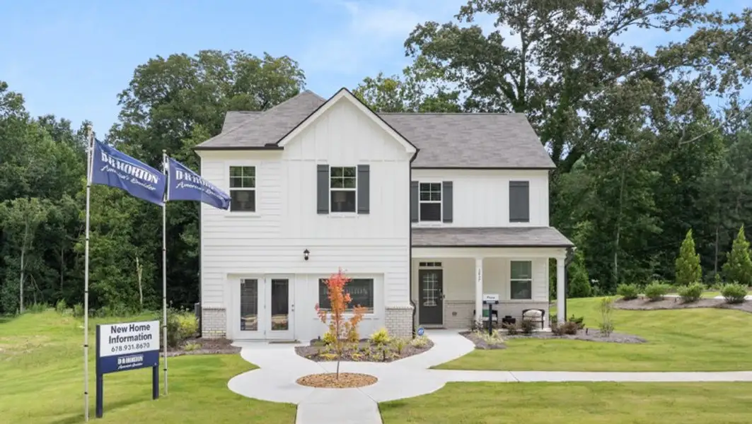 Front exterior of a home in the Creekview community, located in Atlanta, GA (Image 5). Front exterior of a home in the Creekview community, located in Atlanta, GA (Image 5).