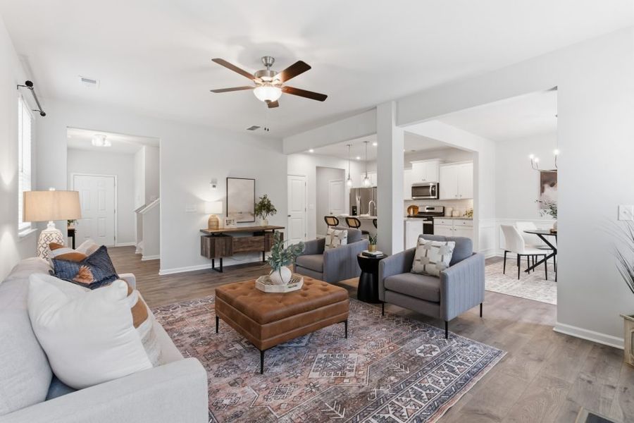 Furnished interior in a model home at Park Center Pointe in Austell (Image 40). Furnished interior in a model home at Park Center Pointe in Austell (Image 40).