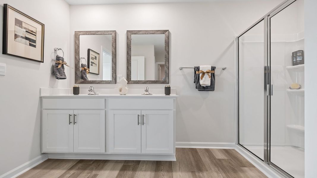 Furnished interior in a model home at Cedar Gap in Fountain Inn (Image 24). Furnished interior in a model home at Cedar Gap in Fountain Inn (Image 24).