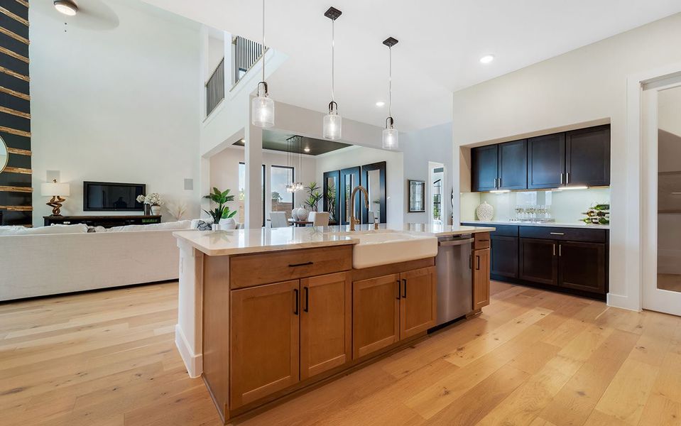 Furnished interior in a model home at Marvida in Cypress (Image 40).