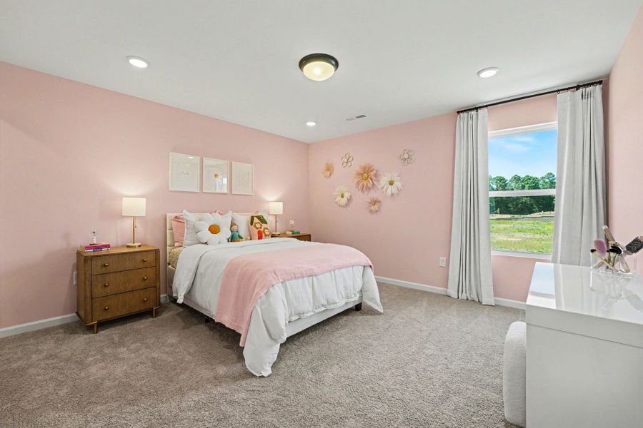Furnished interior in a model home at White Oak Creek Crossing in Angier (Image 11). Furnished interior in a model home at White Oak Creek Crossing in Angier (Image 11).