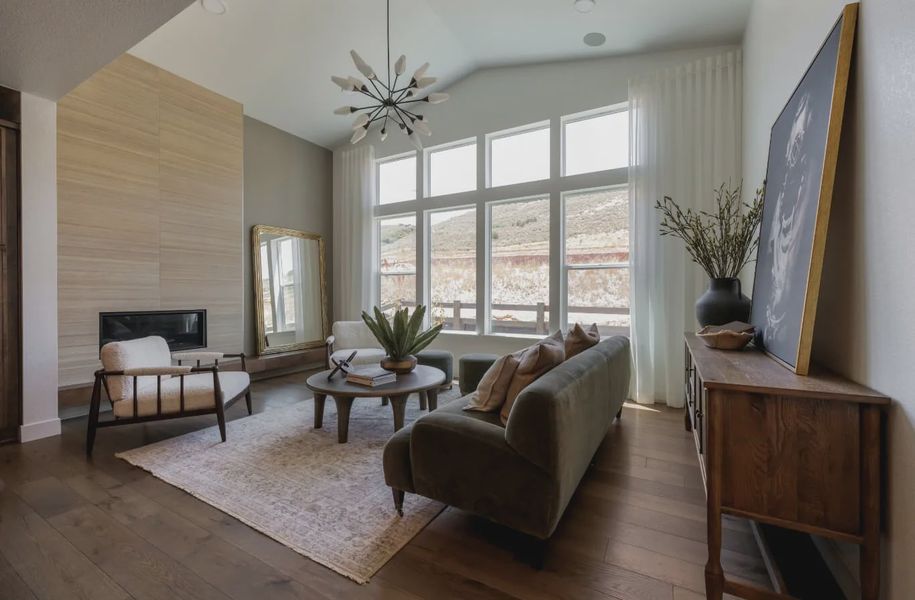 Furnished interior in a model home at Three Hills in Morrison (Image 4). Furnished interior in a model home at Three Hills in Morrison (Image 4).