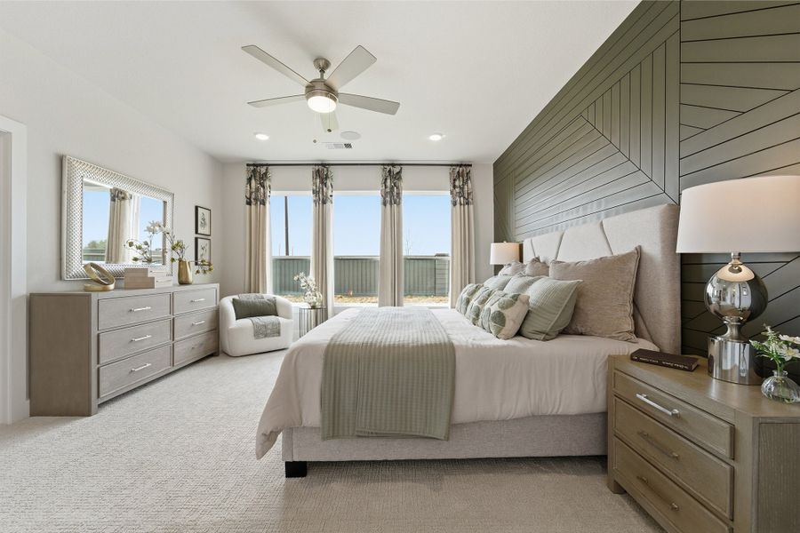 Furnished interior in a model home at Sundance Cove in Crosby (Image 22).