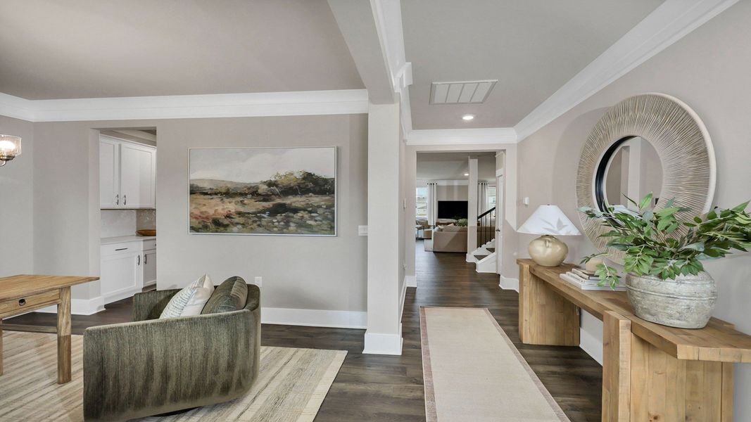 Furnished interior in a model home at Livingston Woods in Irmo (Image 23). Furnished interior in a model home at Livingston Woods in Irmo (Image 23).