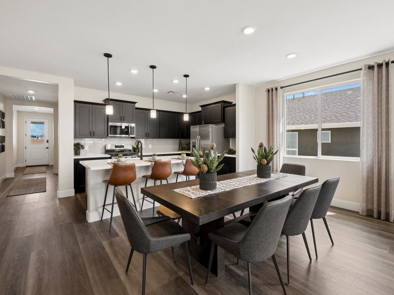 Furnished interior in a model home at South Ranch Western Collection in Prescott (Image 6).