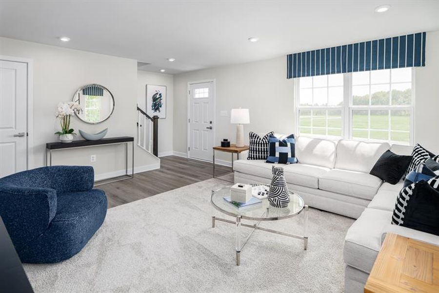 Personalize your first floor with a guest suite, study or rec room.