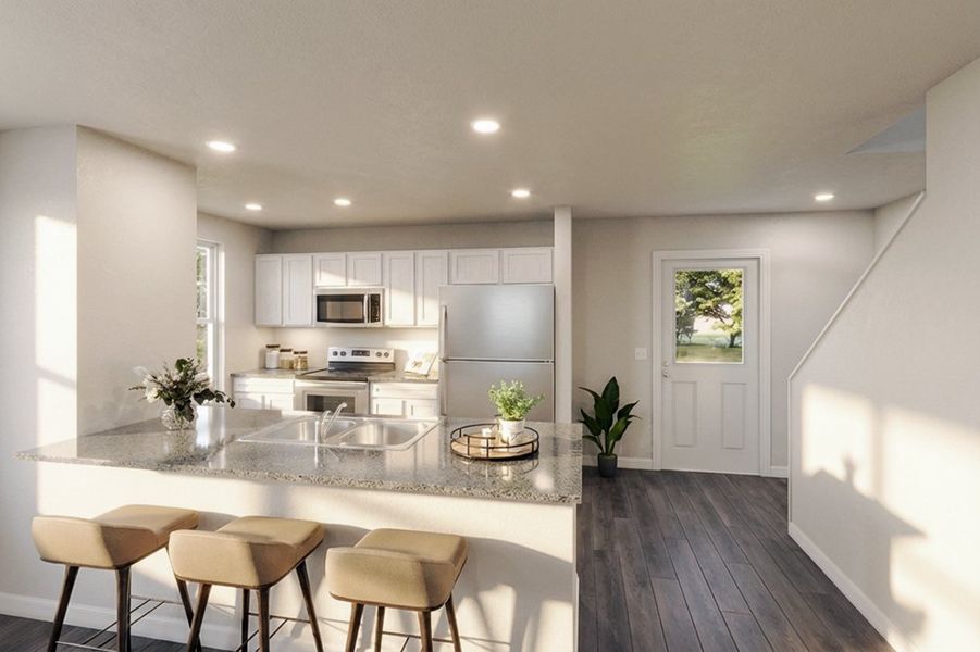 Furnished interior in a model home at Dogan in Tyler (Image 3).