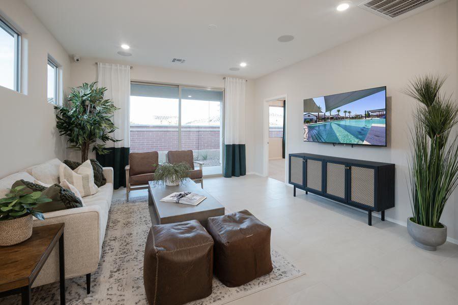 Furnished interior in a model home at Beacon Hill at Marley Park in Surprise (Image 33).