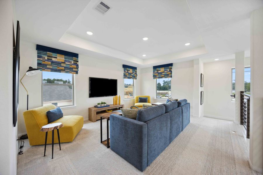 Furnished interior in a model home at Roman Forest in New Caney (Image 16).