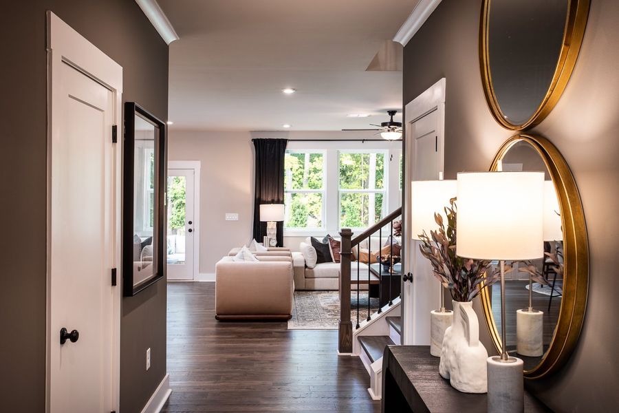 Furnished interior in a model home at Cambridge at Steels Bridge in Canton (Image 5).