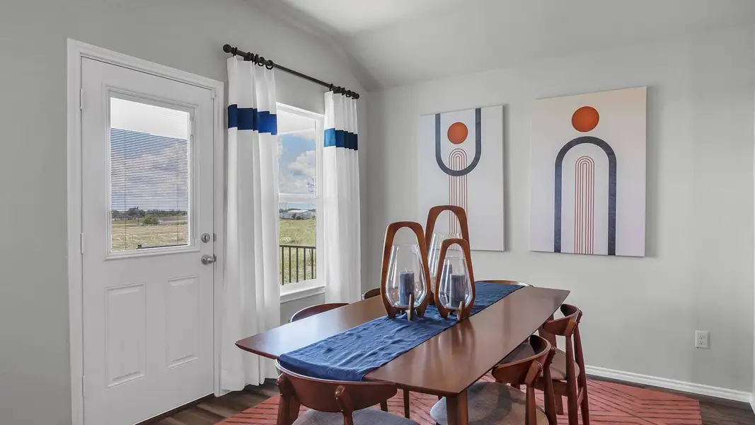 Furnished interior in a model home at Oak Ridge in Temple (Image 7).