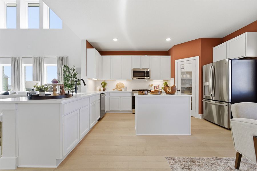 Furnished interior in a model home at Notting Hill in Converse (Image 33).