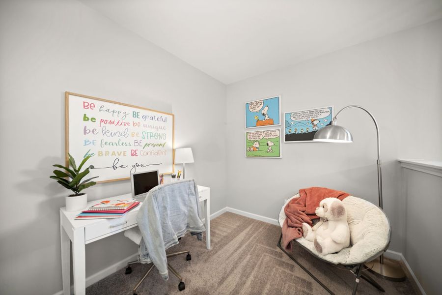 Furnished interior in a model home at Haven at Rocky River in Concord (Image 32).