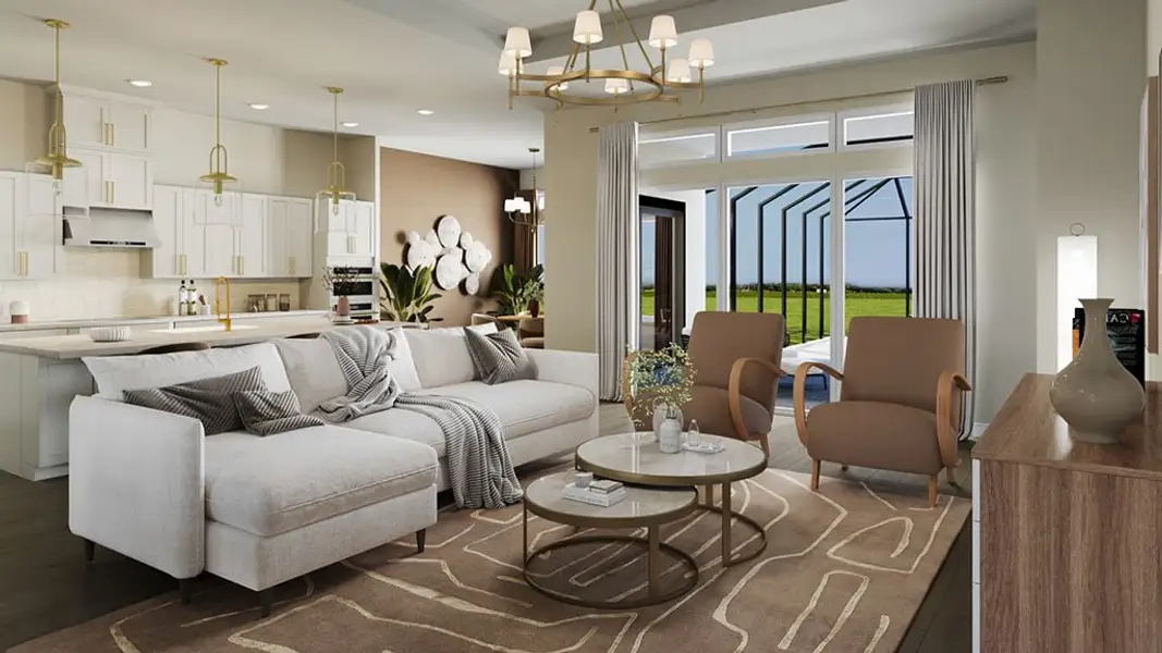 Furnished interior in a model home at Esplanade at Cammaray Lakewood Ranch in Sarasota (Image 14). Furnished interior in a model home at Esplanade at Cammaray Lakewood Ranch in Sarasota (Image 14).
