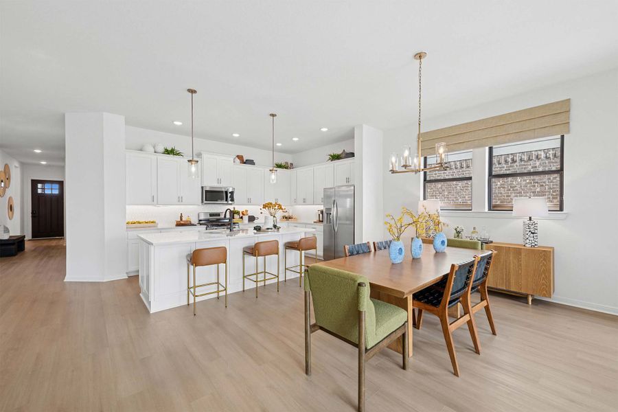 Furnished interior in a model home at Austin Point in Richmond (Image 6).