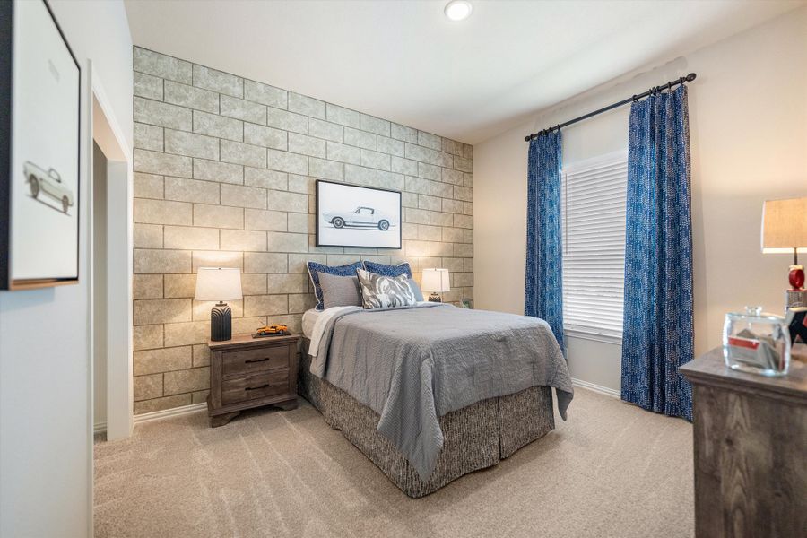 Furnished interior in a model home at Hillview Addition in Decatur (Image 29).