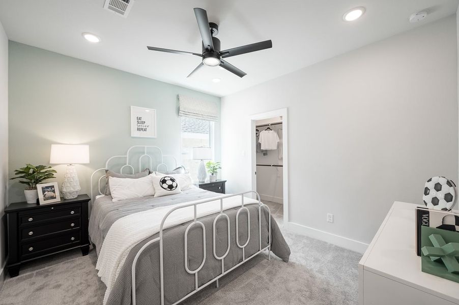 Furnished interior in a model home at Sienna 60’ in Missouri City (Image 31).