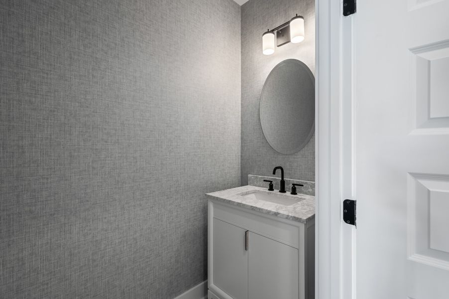 Furnished interior in a model home at Windward Townes in Goose Creek (Image 11).